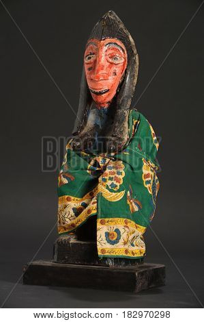 Sikasso, Mali - 14 May 2012: Bamana ceremony puppet of Mali