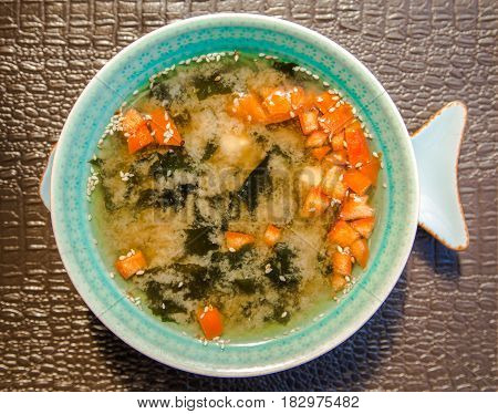 Chinese Food Soup In A Beautiful Bowl