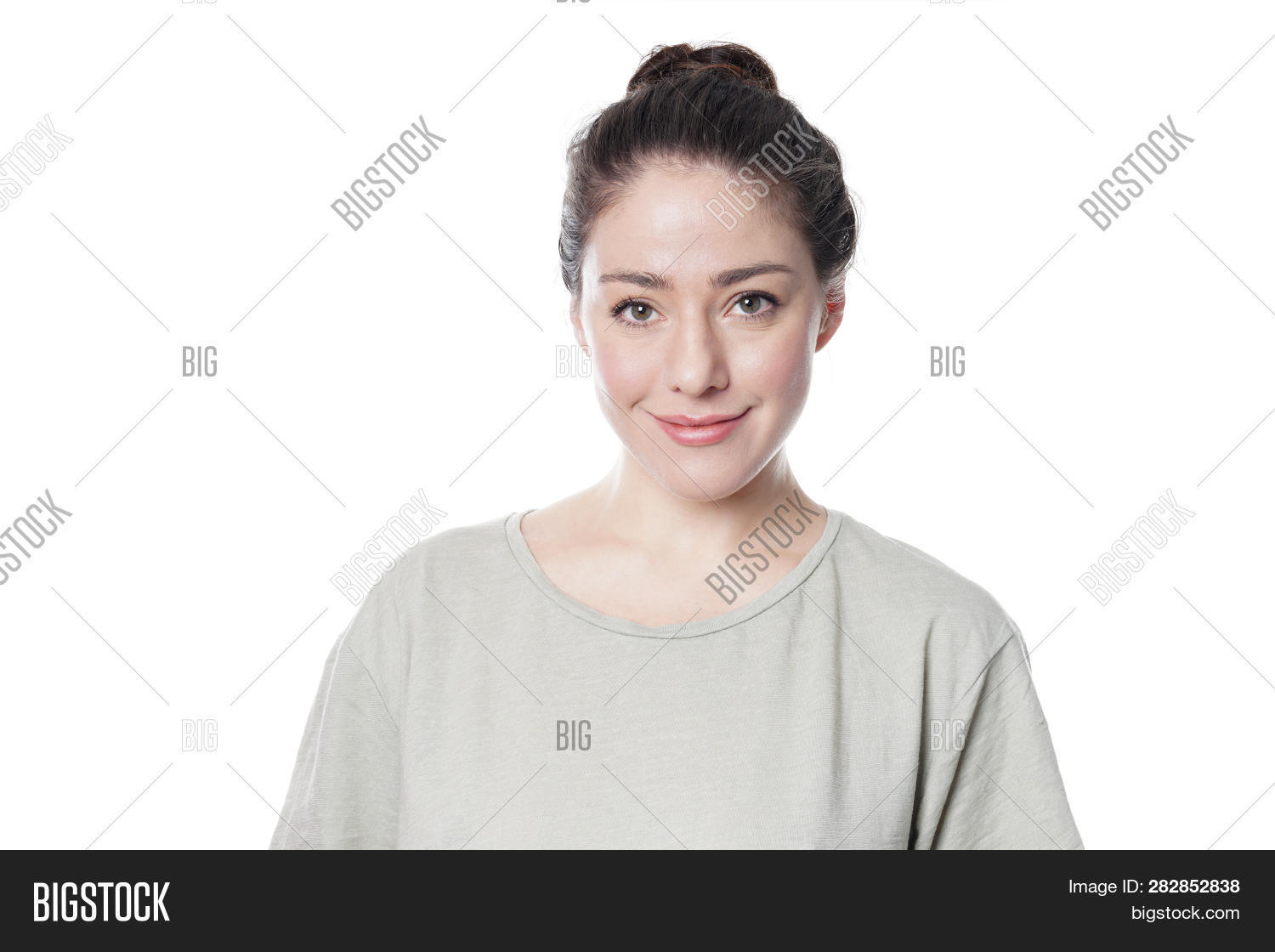Smilng Young Woman Her Image Photo Free Trial Bigstock