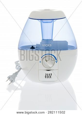 Winneconne, Wi - 2 Feb 2019: A Vicks Humidifier On An Isolated Background