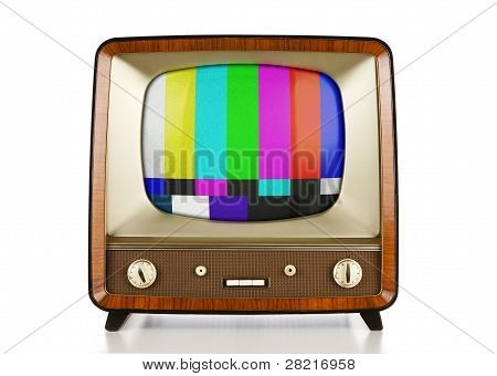 Antiga televisão retrô