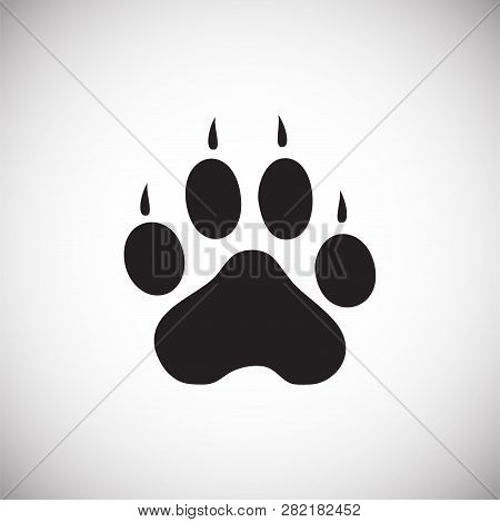 Foot Print Icon On White Background For Graphic And Web Design, Modern Simple Vector Sign. Internet 