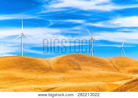 Wind Generators In The Endless Fields.