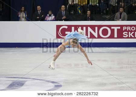 Belarus, Minsk, Ice Arena, January 25, 2019. European Figure Skating Championship.woman Figure Skate