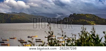 Piojo Bay Landscape. Niebla, Region Los Rios Chile