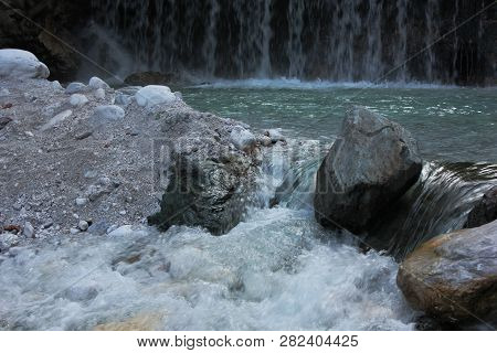 River And Springs In Pozar Thermal Baths Aridaia Greece