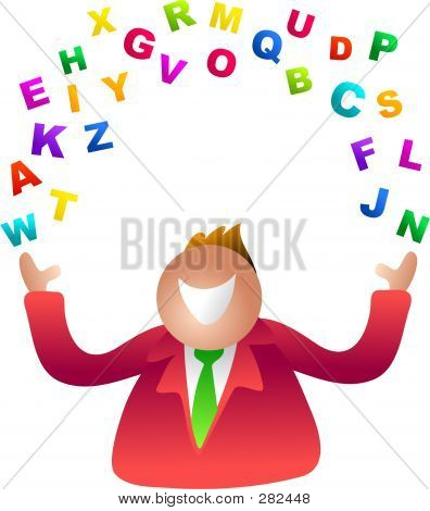 Buchstaben Jonglieren