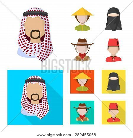 Vector Illustration Of Imitator And Resident Sign. Collection Of Imitator And Culture Vector Icon Fo