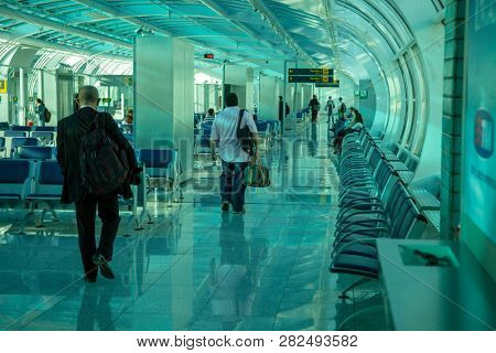RIO DE JANEIRO, BRAZIL - March 22: Santos Dumont Airport on March 22, 2014 in Rio de Janeiro, Brazil. Santos Dumont Airport is a domestic airport in Rio de Janeiro. - Imagem 