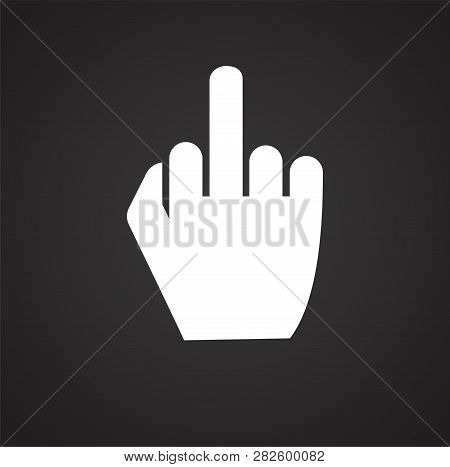 Pointer Gesture Icon On White Background For Graphic And Web Design, Modern Simple Vector Sign. Inte