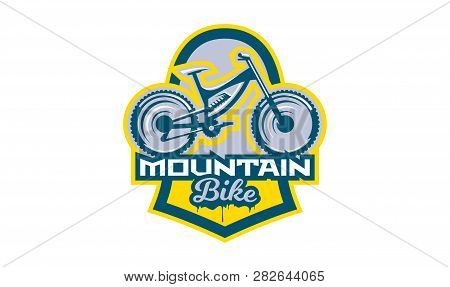 The Emblem Of The Mountain Bike. Sport Bike Logo. Sport Bicycle, Downhill, Mtb, Bmx, Race, Extreme.