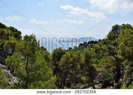 Beautiful Sea Bay And Mountains On Cap Formentor