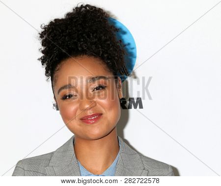 LOS ANGELES - FEB 5:  Aisha Dee at the Disney ABC Television Winter Press Tour Photo Call at the Langham Huntington Hotel on February 5, 2019 in Pasadena, CA