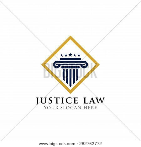Pillar Logo Design Vector Photo Free Trial Bigstock