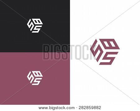 Combination Number, Stylish Vector Emblem For Design