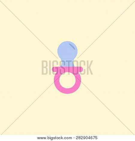 Nip Icon Flat Element. Vector Illustration Of Nip Icon Flat Isolated On Clean Background For Your We
