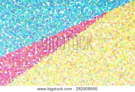 Abstract Pastel Pointillistic And Geometric Background Pattern