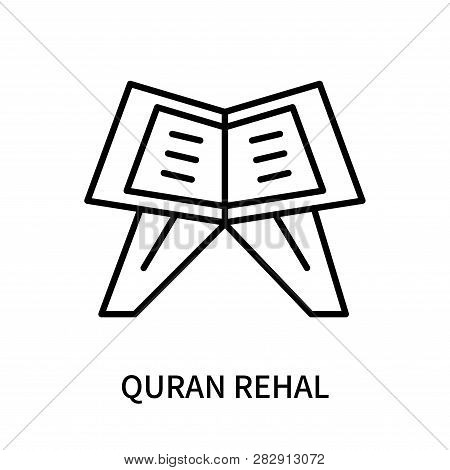 Quran Rehal Icon Isolated On White Background. Quran Rehal Icon Simple Sign. Quran Rehal Icon Trendy