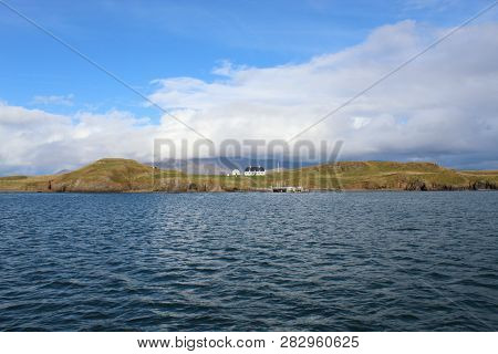 White Church On Mountain In Videy Island