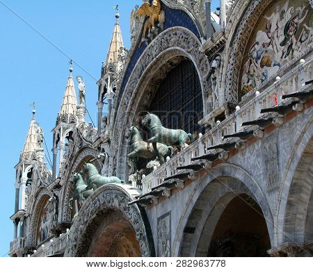Different views of Venice in summer, Italy