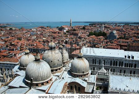 Different Views Of Venice In Summer, Italy