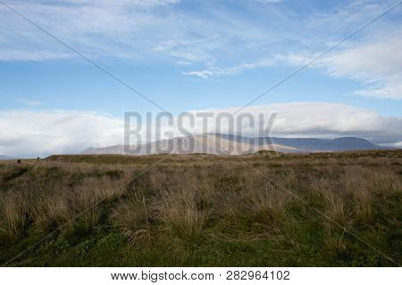 Mountain And Narrow Path On Island In Iceland