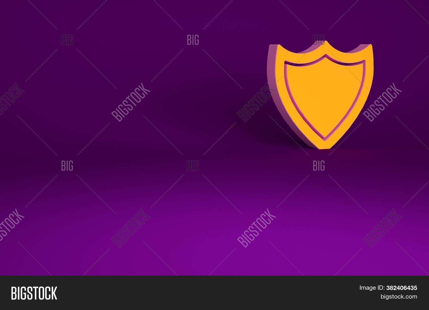 Orange Shield Icon Image & Photo (Free Trial) Bigstock
