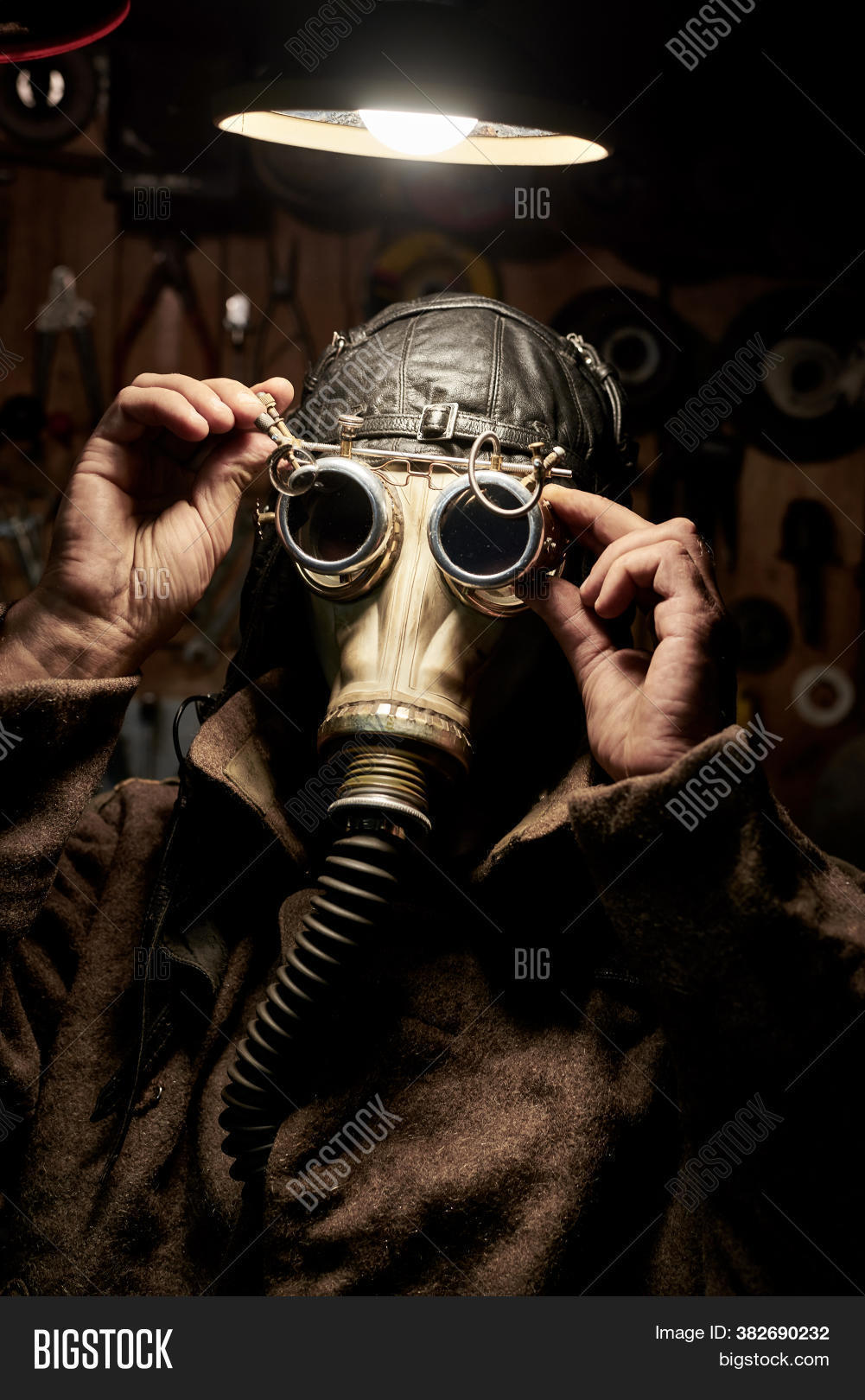 Man Respirator Glasses Image & Photo (Free Trial) Bigstock