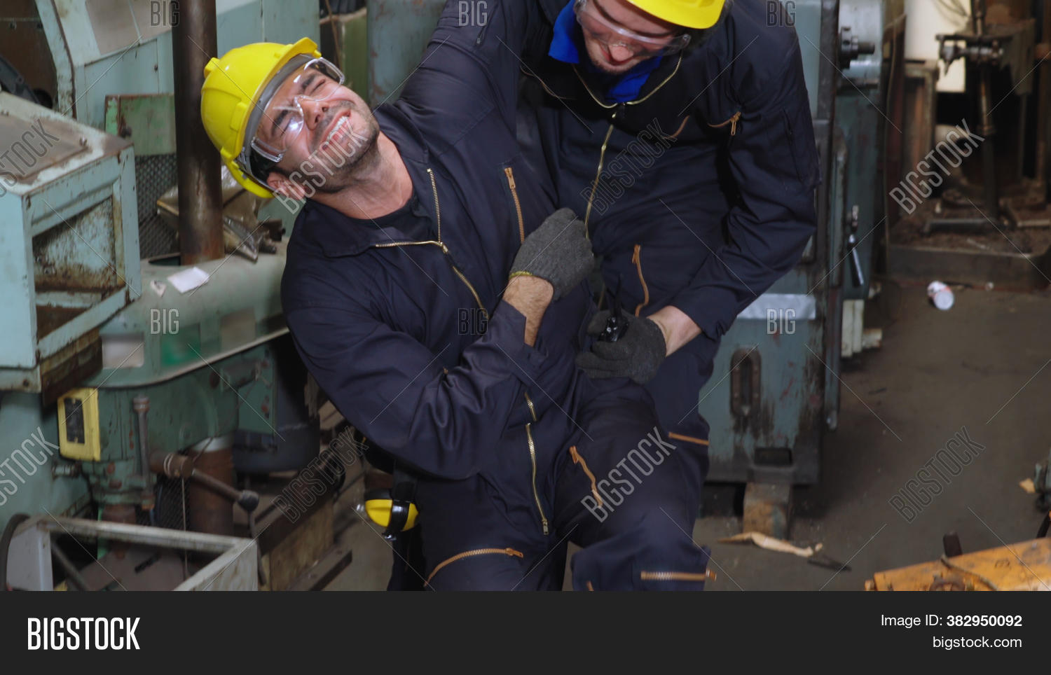 Factory Worker Injured Image & Photo (Free Trial) | Bigstock