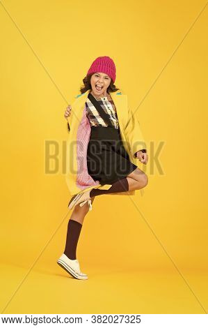 Rebellious Teen. Street Style. Rebel Teen Girl. Madcap Concept. Teen Age. Girl Adorable Stylish Mode