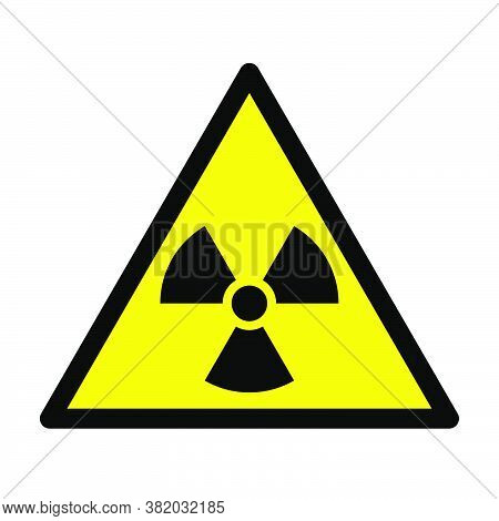 Radioactivity Sign. Ionizing Radiation Trefoil Symbol. Vector Illustration.
