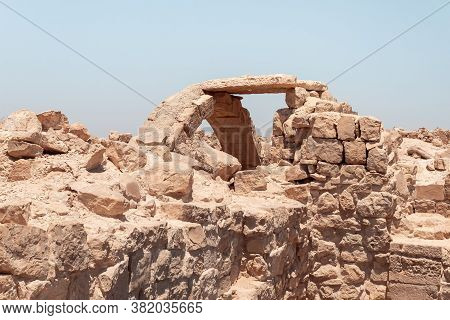 Shivta - A National Park In Southern Israel, Includes The Ruins Of An Ancient Nabatean City In The N