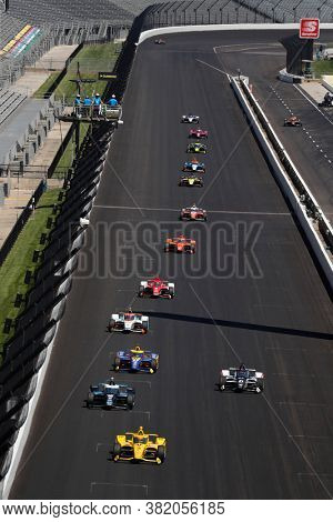 August 21, 2020 - Indianapolis, Indiana, USA: HELIO CASTRONEVES (3) of Brazil  practices for the Indianapolis 500 at the Indianapolis Motor Speedway in Indianapolis, Indiana.