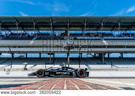August 21, 2020 - Indianapolis, Indiana, USA: FELIX ROSENQVIST (10) of Varnamo, Sweden  practices for the Indianapolis 500 at the Indianapolis Motor Speedway in Indianapolis, Indiana.