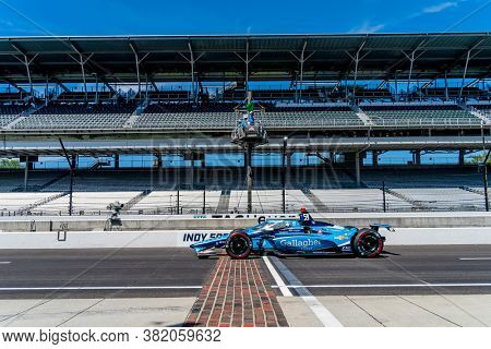 August 21, 2020 - Indianapolis, Indiana, USA: MAX CHILTON (59) of Reigate England   practices for the Indianapolis 500 at the Indianapolis Motor Speedway in Indianapolis, Indiana.