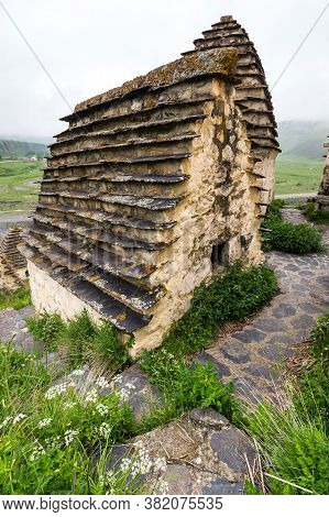 Ancient Alanian Necropolis (city Of Dead)  In Dargavs Village, North Ossetia Alania, Russia