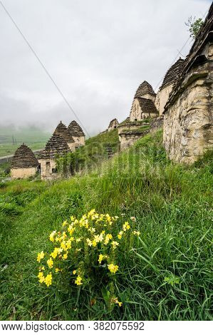 Ancient Alanian Necropolis (city Of Dead)  In Dargavs Village, North Ossetia Alania, Russia