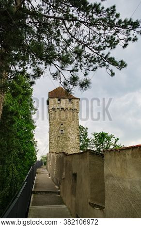 Lucerne City Wall And Nine Towers In Switzerland