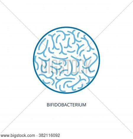 Bifidobacterium Icon - Microscope View Of Probiotic Bacteria