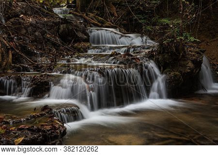 Ka Ngae Sot Waterfall 1st Floor At Thung Yai Naresuan Wildlife Sanctuary National Park (east Side) -