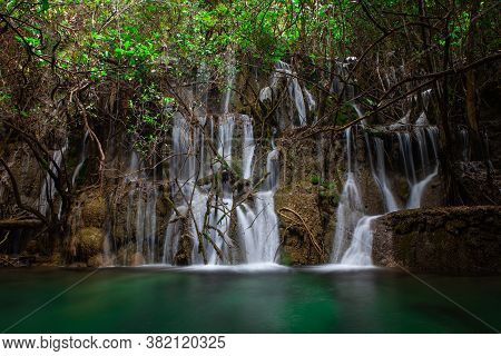 Ka Ngae Sot Waterfall 3 St Floor At Thung Yai Naresuan Wildlife Sanctuary National Park (east Side) 