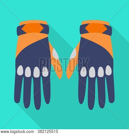 Vector Design Of Gloves And Dive Icon. Graphic Of Gloves And Waterproof Vector Icon For Stock.