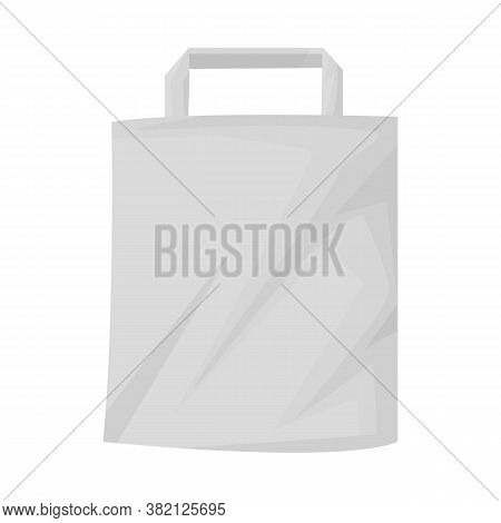 Isolated Object Of Bag And Paper Icon. Web Element Of Bag And Minimarket Stock Vector Illustration.