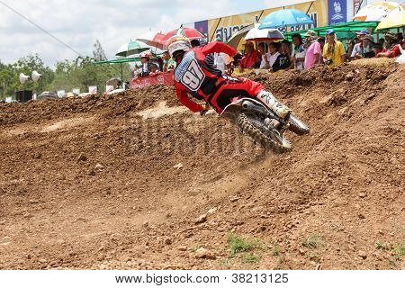 Zakrętach motocykl Motocross