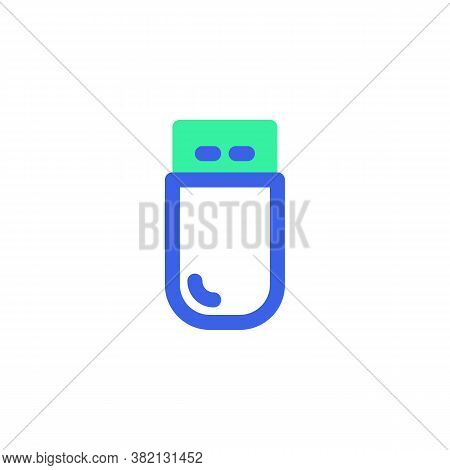 Usb, Memory Stick Line Icon. Linear Style Sign For Mobile Concept And Web Design. Flash Drive Pen Ou