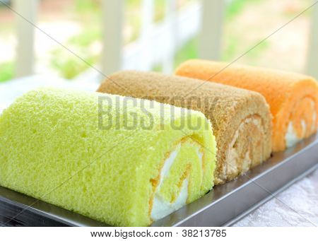 Roll kage med fløde