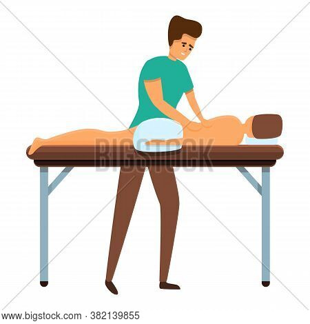Masseur Icon. Cartoon Of Masseur Vector Icon For Web Design Isolated On White Background