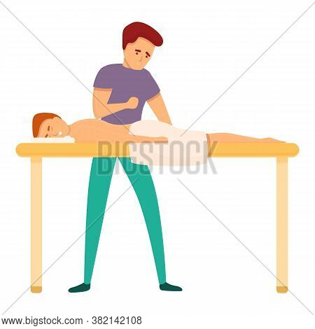 Spa Masseur Icon. Cartoon Of Spa Masseur Vector Icon For Web Design Isolated On White Background