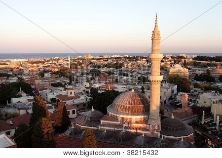 Slyline della Moschea di Solimano il magnifico