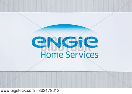 Polliat, France - August 10, 2019: Engie Is A French Multinational Electric Utility Company Which Op
